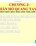 CHƯƠNG 2: HÀN HỒ QUANG TAY