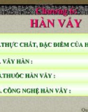 PHẦN 3: CÔNG NGHỆ HÀN - Chương 6: HÀN VẨY