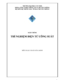 Giáo trình Thí nghiệm điện tử công suất - Đoàn Hòa Minh