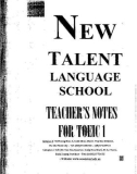 new talent language school teacher's notes for toeic 1