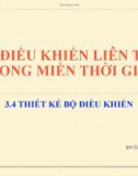 Bài giảng Chương 3: Điều khiển liên tục trong miền thời gian (Bài 3) - ThS. Đặng Văn Mỹ