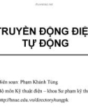 Bài giảng Truyền động điện tự động: Chương 1 - Phạm Khánh Tùng