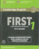 Cambridge English - First 1 certificate in English with answers : Part 1