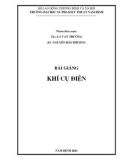 Bài giảng Khí cụ điện - ĐH Sư Phạm Kỹ Thuật Nam Định