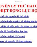 Bài giảng Nhiệt động lực học: Chương 3