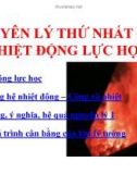 Bài giảng Nhiệt động lực học: Chương 2