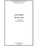 Giáo trình Tiện (Nghề: Hàn) - Trường CĐ Lào Cai