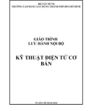 Giáo trình Kỹ thuật điện tử cơ bản - Trường Cao đẳng Xây dựng TP. HCM: Phần 1