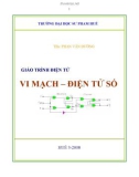 Giáo trình điện tử vi mạch - điện tử số: Phần 1 - NXB Huế