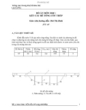 ĐỒ ÁN MÔN HỌC: KẾT CẤU BÊ TÔNG CỐT THÉP