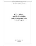 Bài giảng Thực hành Gò cơ bản (Nghề: Cơ điện nông thôn) - Trường CĐ Cộng đồng Lào Cai