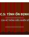 Bài giảng Điều khiển số - Chương 5: Tính ổn định của hệ thống điều khiển số