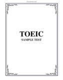 TOEIC sample test