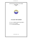 Tài liệu thí nghiệm Cơ sở lý thuyết mạch điện 1 - Trường ĐH Kỹ thuật công nghiệp