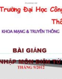 Bài giảng Nhập môn điện tử - Chương 8: Chuyển đổi tương tự - số, số - tương tự