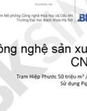 Bài giảng Công nghệ sản xuất CNG: Trạm Hiệp Phước 50 triệu m3/năm - Sử dụng Pipesys