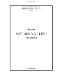 Bộ đề thi cơ học kết cấu học phần 2 - Trường Đại Học Thủy Lợi