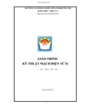 Giáo trình Kỹ thuật mạch điện tử 2 - Hà Thanh Sơn (Chủ biên)