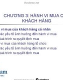 Bài giảng Marketing du lịch: Chương 3 - Hành vi mua của khách hàng