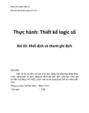 Giáo trình Thực hành thiết kế logic số: Bài 3