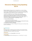 Discourse Markers trong Speaking IELTS