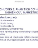 Bài giảng Marketing du lịch: Chương 2 - Phân tích cơ hội và nghiên cứu marketing