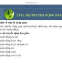 Bài giảng Vẽ kỹ thuật cơ khí: Bài 2 - Bộ truyền động bánh răng