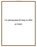 Các phương pháp để nâng cao điểm số TOEIC