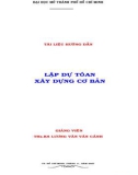 Giáo trình cơ bản môn Dự toán xây dựng _Phần 1