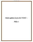 Kinh nghiệm luyện thi TOIEC Phần 1