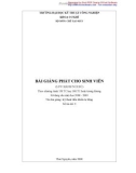 Bài giảng hệ thống điều khiển tự động