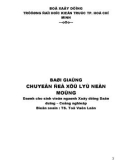 BÀI GIẢNG CHUYÊN ĐỀ XỬ LÝ NỀN MÓNG - TS TÔ VĂN LẬN