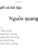 Lý thuyết và bài tập: Nguồn quang