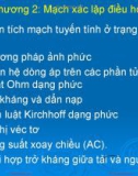 Bài giảng Giải tích mạch - Chương 2: Mạch xác lập điều hòa