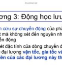 Bài giảng Cơ lưu chất: Chương 3 - TS. Lý Hùng Anh