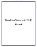 Bí quyết làm Writing task 2 IELTS hiệu quả