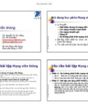 Bài giảng Mạng viễn thông - GV. Nguyễn Thị Thu Hằng