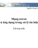 Bài giảng Mạng nơron và ứng dụng trong xử lý tín hiệu: Kết hợp mẫu - Nguyễn Công Phương