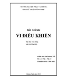 Bài giảng Vi điều khiển: Phần 1 - ĐH Phạm Văn Đồng