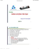 Bài giảng Năng lượng tái tạo - ThS. Trần Công Binh