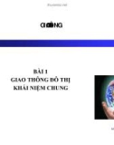 Bài giảng Giao thông đô thị - Khái niệm chung