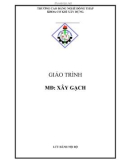 Giáo trình Xây gạch - Trường Cao đẳng nghề Đồng Tháp