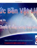 Bài giảng Sức bền vật liệu - Chương 9: Tính chuyển vị bằng phương pháp năng lượng