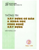 Thông tin Xây dựng cơ bản và khoa học công nghệ xây dựng – Số 2/2019