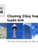 Bài giảng Tin học trong quản lý xây dựng: Chương 3 - ThS. Đỗ Thị Xuân Lan