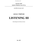 Giáo trình Listening 3: Phần 1 - Nguyễn Hồ Hoàng Thủy