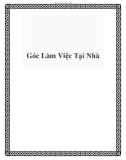 Góc Làm Việc Tại Nhà