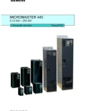 Tài liệu Hướng dẫn vận hành MICROMASTER 440 (0,12 kW -250 kW)