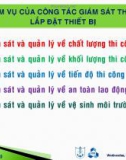 Bài giảng Tư vấn giám sát - Chuyên đề 14: Phần II - Đặng Xuân Trường