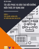 Tài liệu phục vụ đào tạo bồi dưỡng kiến thức ứng dụng BIM - Phần 3: Tiêu chuẩn, hướng dẫn và triển khai BIM cho dự án